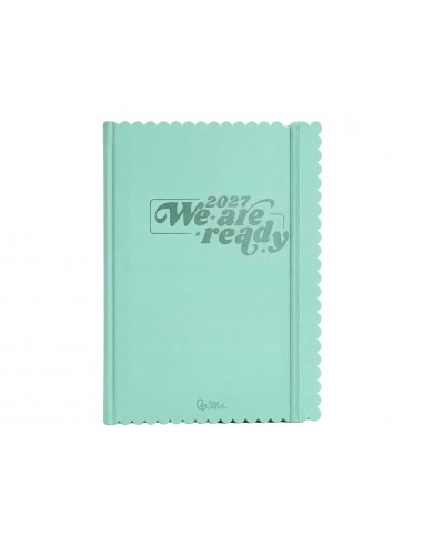 Agenda oficina liderpapel 2027 encuadernada cloudy dia pagina a5 bilingue 70g papel fsc menta