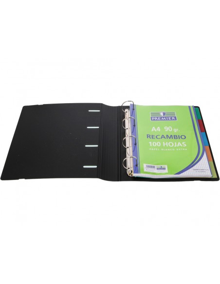 Carpeta 4 anillas 40 mm mixtas mariola polyfoam din a4 con recambio 100 h 90 gr separadores 6 posiciones Carpeta 4 anillas 40 mm mixtas mariola polyfoam din a4 con recambio 100 h 90 gr separadores 6 posiciones
