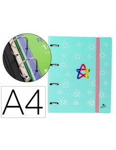 Carpeta 4 anillas 40 mm mixtas mariola polyfoam din a4 con recambio 100 h 90 gr separadores 6 posiciones