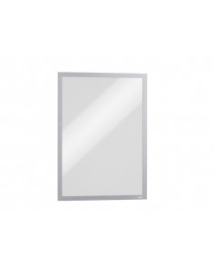 Marco porta anuncios durable duraframe magnetico din a3 color plata pack de 5 unidades