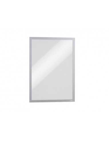 Marco porta anuncios durable duraframe magnetico din a3 color plata pack de 5 unidades