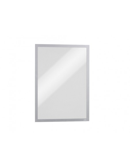 Marco porta anuncios durable duraframe magnetico din a3 color plata pack de 5 unidades