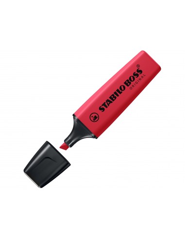 Rotulador stabilo boss fluorescente 70 rojo real