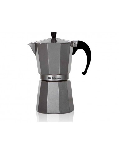 Cafetera italiana orbegozo aluminio 6 tazas apta para todo tipo de cocinas