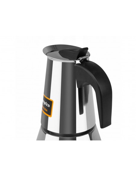 Cafetera italiana orbegozo acero inoxidable 4 tazas apta para todo tipo de cocinas