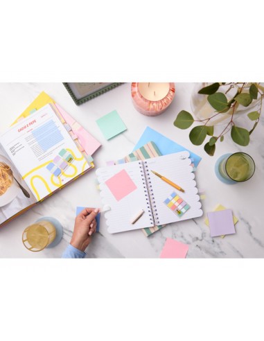 Banderitas separadoras rigidas dispensador post-it index strong 686-3 coast 25,4x38.1 mm pack de 36