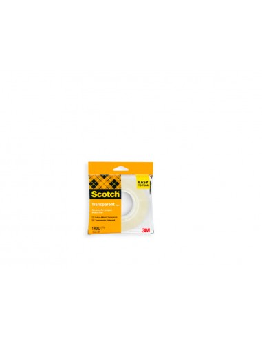 Cinta adhesiva scotch 508 transparente 33x19 mm facil de cortar expositor de 48 unidades