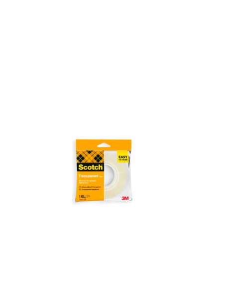 Cinta adhesiva scotch 508 transparente 33x19 mm facil de cortar expositor de 48 unidades