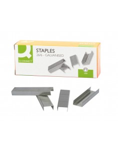 Grapas q-connect nº26/6 galvanizadas caja de 5000 unidades