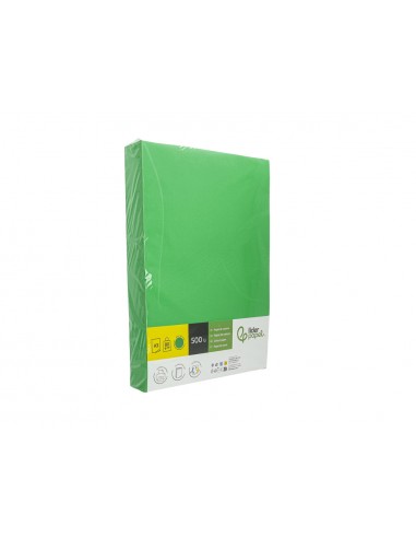 Papel color liderpapel din a3 80 g verde intenso paquete de 500 hojas