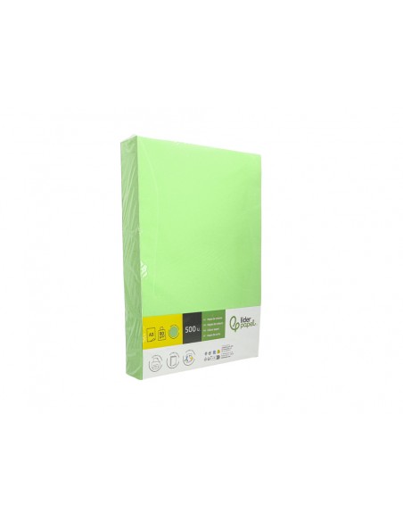 Papel color liderpapel din a3 80 g verde paquete de 500 hojas