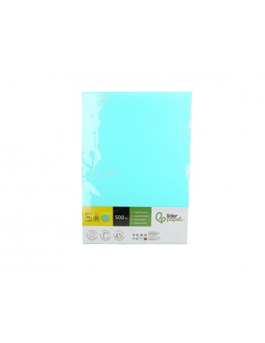 Papel color liderpapel din a3 80 g celeste paquete de 500 hojas