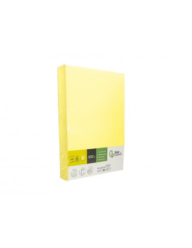 Papel color liderpapel din a3 80 g amarillo paquete de 500 hojas