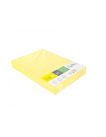 Papel color liderpapel din a3 80 g amarillo paquete de 500 hojas