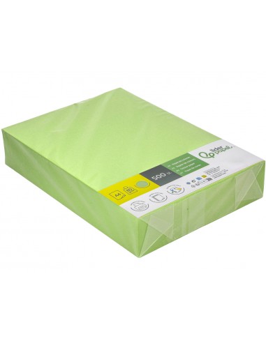 Papel color liderpapel din a4 80 g verde paquete de 500 hojas