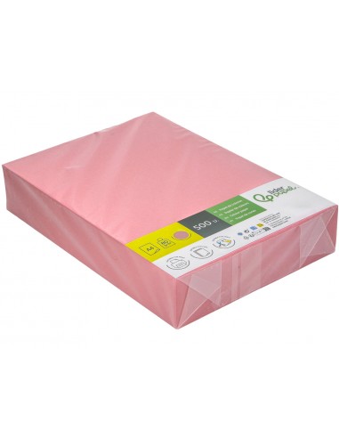 Papel color liderpapel din a4 80 g rosa paquete de 500 hojas