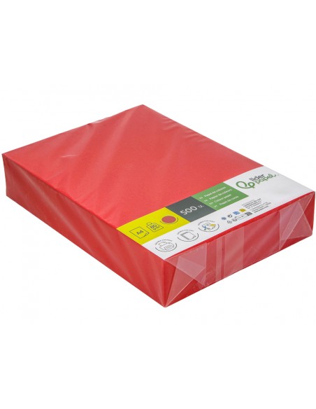 Papel color liderpapel din a4 80 g rojo intenso paquete de 500 hojas Papel color liderpapel din a4 80 g rojo intenso paquete de 500 hojas