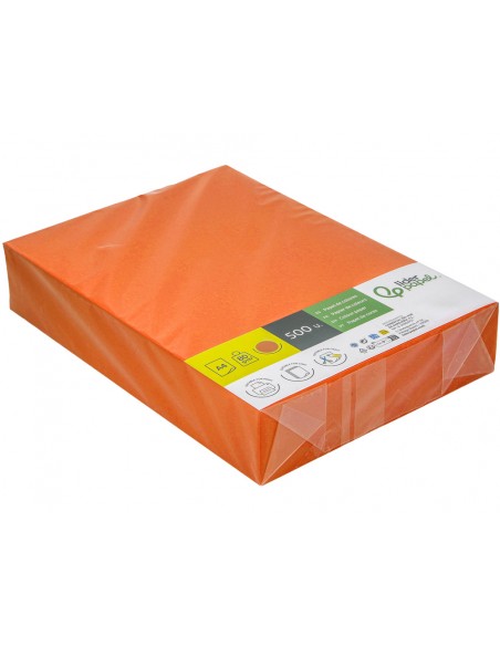 Papel color liderpapel din a4 80 g naranja intenso paquete de 500 hojas Papel color liderpapel din a4 80 g naranja intenso paquete de 500 hojas