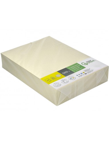Papel color liderpapel din a4 80 g crema paquete de 500 hojas