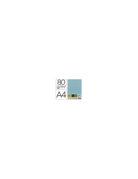 Papel color liderpapel din a4 80 g celeste paquete de 500 hojas