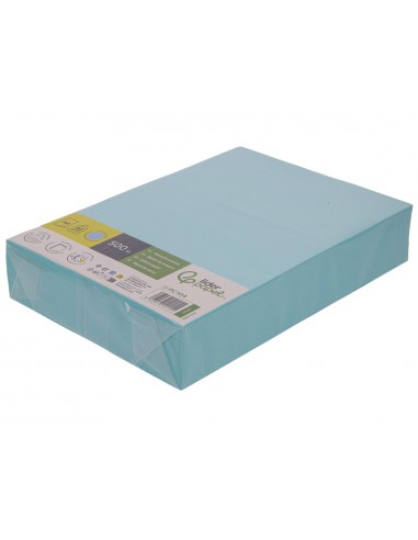 Papel color liderpapel din a4 80 g celeste paquete de 500 hojas