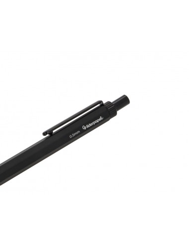 Portaminas liderpapel coleccion 5 con clip y goma punta 0.5 mm negro