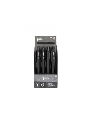 Portaminas liderpapel coleccion 5 con clip y goma punta 0.5 mm negro