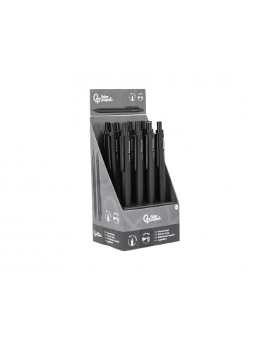 Portaminas liderpapel coleccion 5 con clip y goma punta 0.5 mm negro