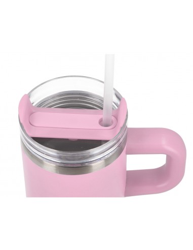 Taza termica asa antartik pulse isotermica tapa hermetica acero inoxidable pajita libre de bpa rosa 570 ml