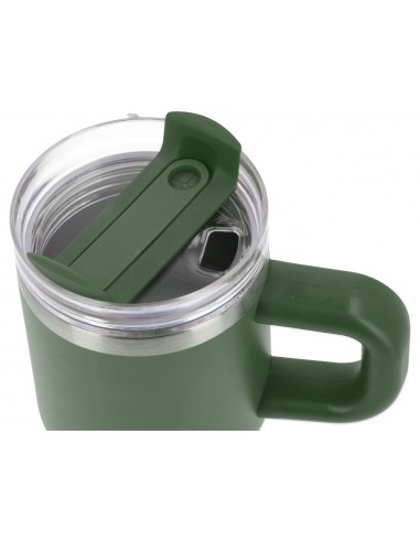 Taza termica asa antartik pulse isotermica tapa hermeticacero inoxidable pajita libre bpa verde militar 570 ml