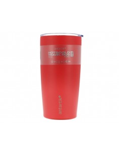 Vaso termico antartik mono tapa hermetica acero inoxidable libre de bpa rojo 520 ml