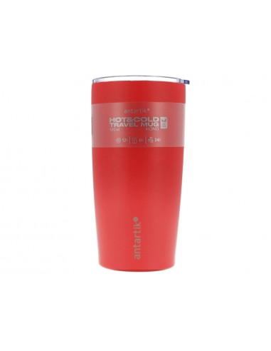 Vaso termico antartik mono tapa hermetica acero inoxidable libre de bpa rojo 520 ml