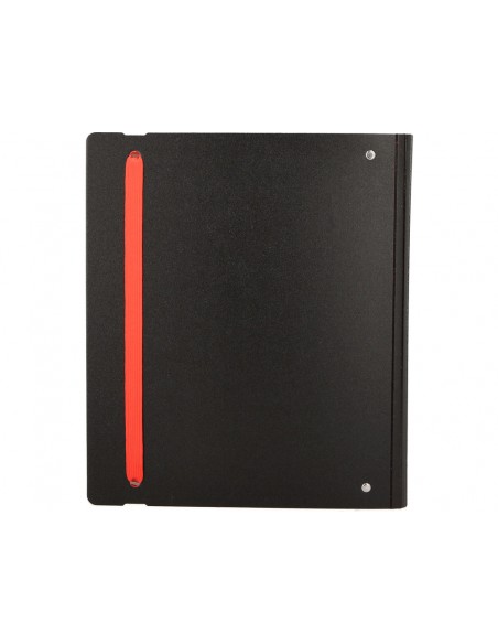 Carpeta 4 anillas de 35 mm mixtas antartik a4 foam bicolor negro rojo