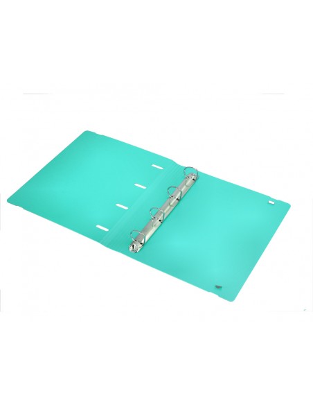 Carpeta 4 anillas de 35 mm mixtas antartik a4 foam bicolor negro menta