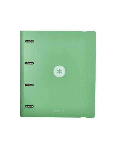 Carpeta 4 anillas de 35 mm mixtas antartik a4 foam color verde matcha