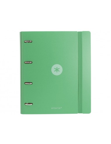 Carpeta 4 anillas de 35 mm mixtas antartik a4 foam color verde matcha