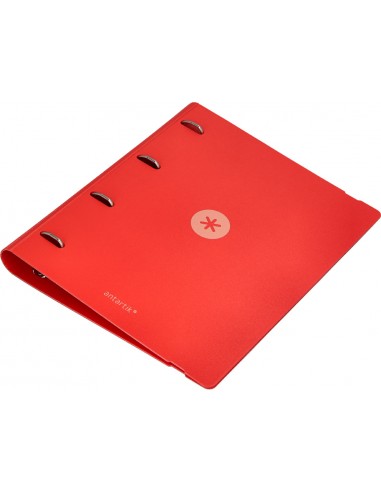 Carpeta 4 anillas de 35 mm mixtas antartik a4 foam color rojo