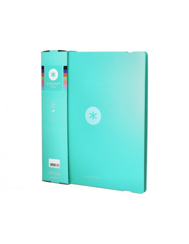 Carpeta 4 anillas de 35 mm mixtas antartik a4 foam color menta