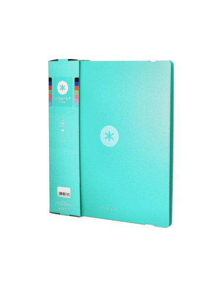 Carpeta 4 anillas de 35 mm mixtas antartik a4 foam color menta