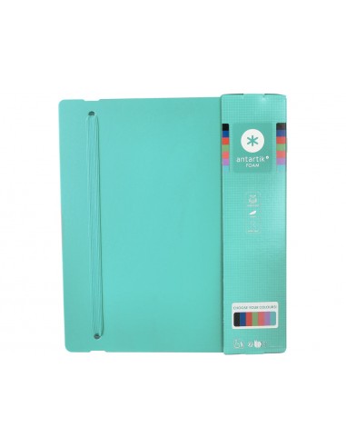 Carpeta 4 anillas de 35 mm mixtas antartik a4 foam color menta