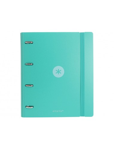 Carpeta 4 anillas de 35 mm mixtas antartik a4 foam color menta