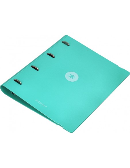 Carpeta 4 anillas de 35 mm mixtas antartik a4 foam color menta