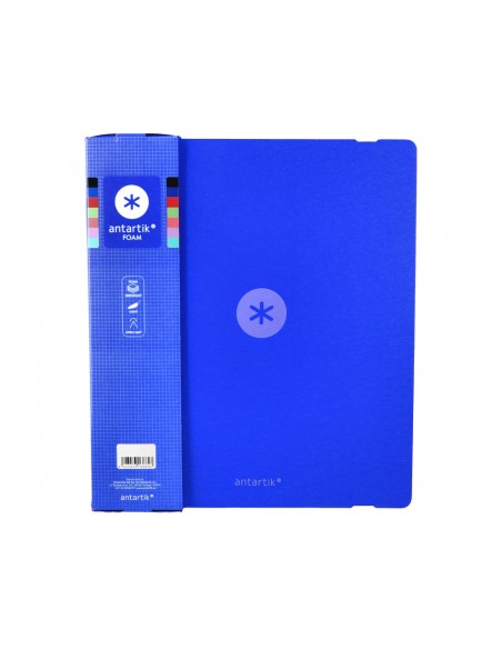 Carpeta 4 anillas de 35 mm mixtas antartik a4 foam color azul Carpeta 4 anillas de 35 mm mixtas antartik a4 foam color azul