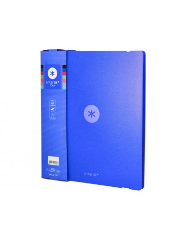 Carpeta 4 anillas de 35 mm mixtas antartik a4 foam color azul