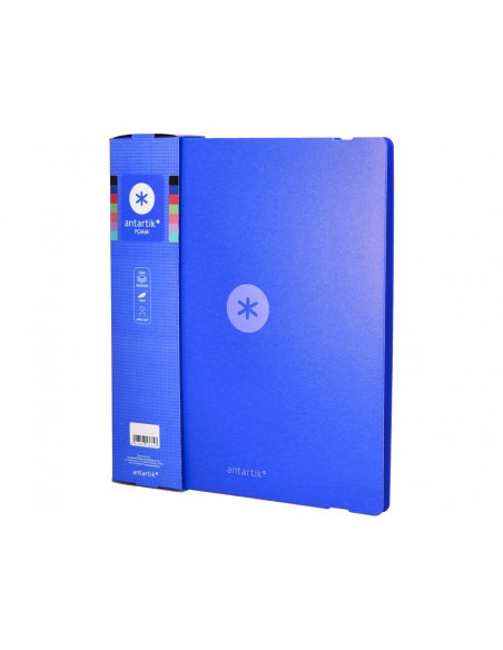 Carpeta 4 anillas de 35 mm mixtas antartik a4 foam color azul Carpeta 4 anillas de 35 mm mixtas antartik a4 foam color azul