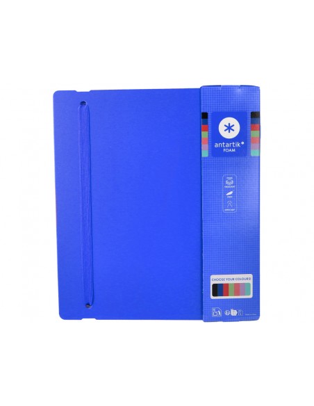 Carpeta 4 anillas de 35 mm mixtas antartik a4 foam color azul Carpeta 4 anillas de 35 mm mixtas antartik a4 foam color azul