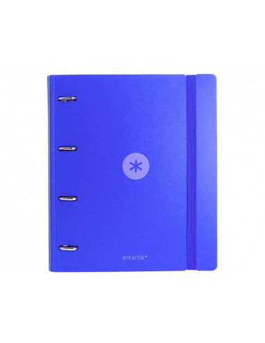 Carpeta 4 anillas de 35 mm mixtas antartik a4 foam color azul