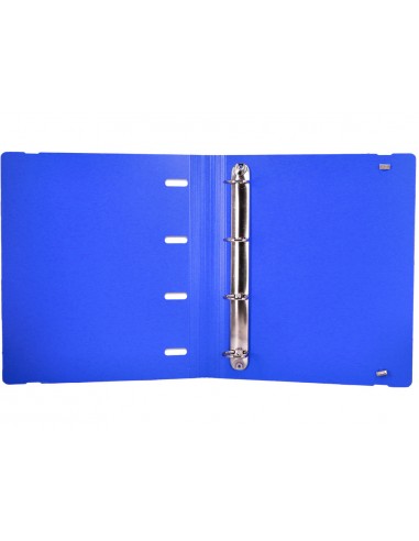 Carpeta 4 anillas de 35 mm mixtas antartik a4 foam color azul