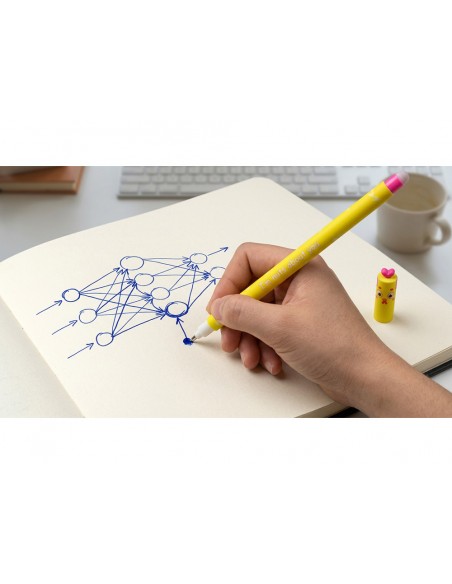 Boligrafo fantasia imaginovo animales tinta azul termosensible borrable punta 1mm pollo Boligrafo fantasia imaginovo animales tinta azul termosensible borrable punta 1mm pollo