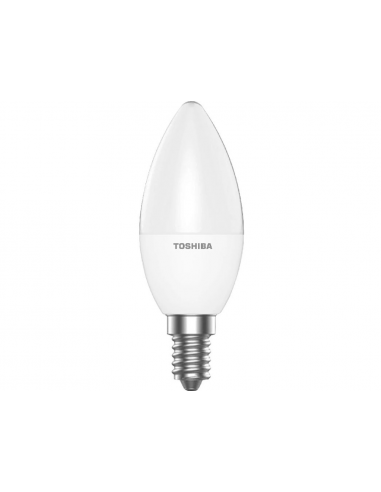 Bombilla led toshiba essential c37 e14 4.7w luz calida 2700k
